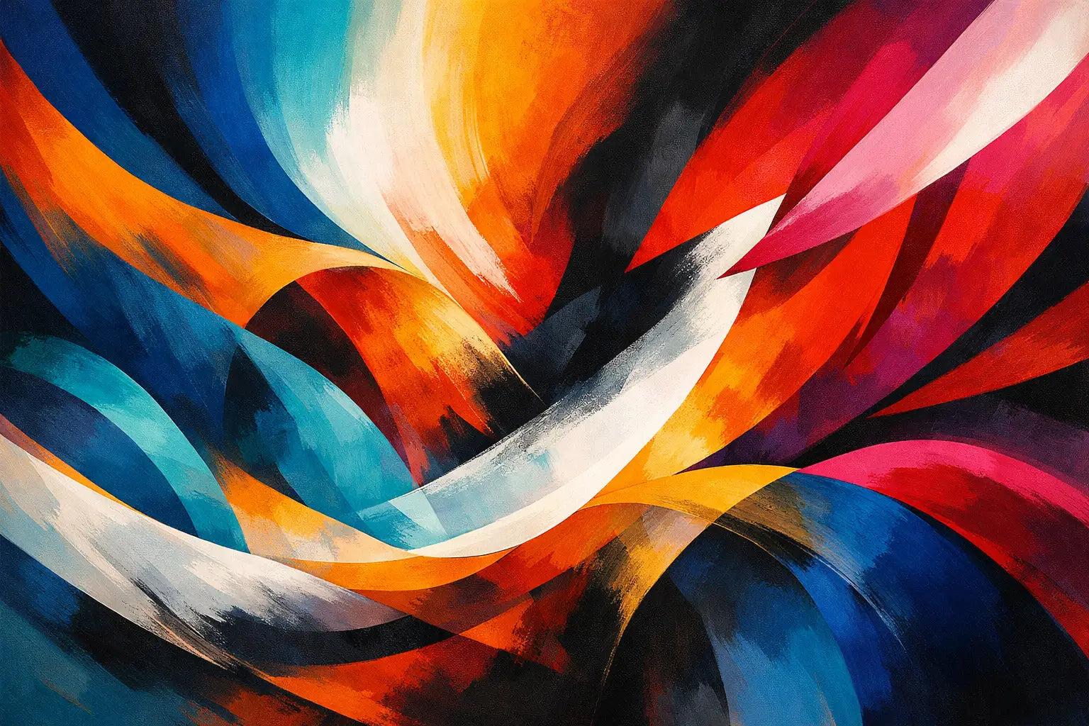 RéMôi Large Abstract Painting for Living Room Ideas