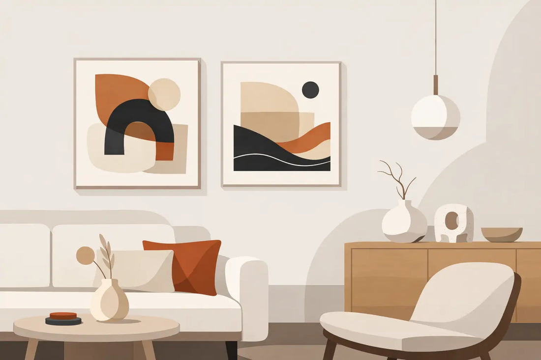 Contemporary Abstract Minimalist Art at Home