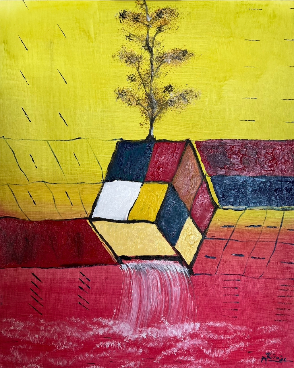 Albero su cubo